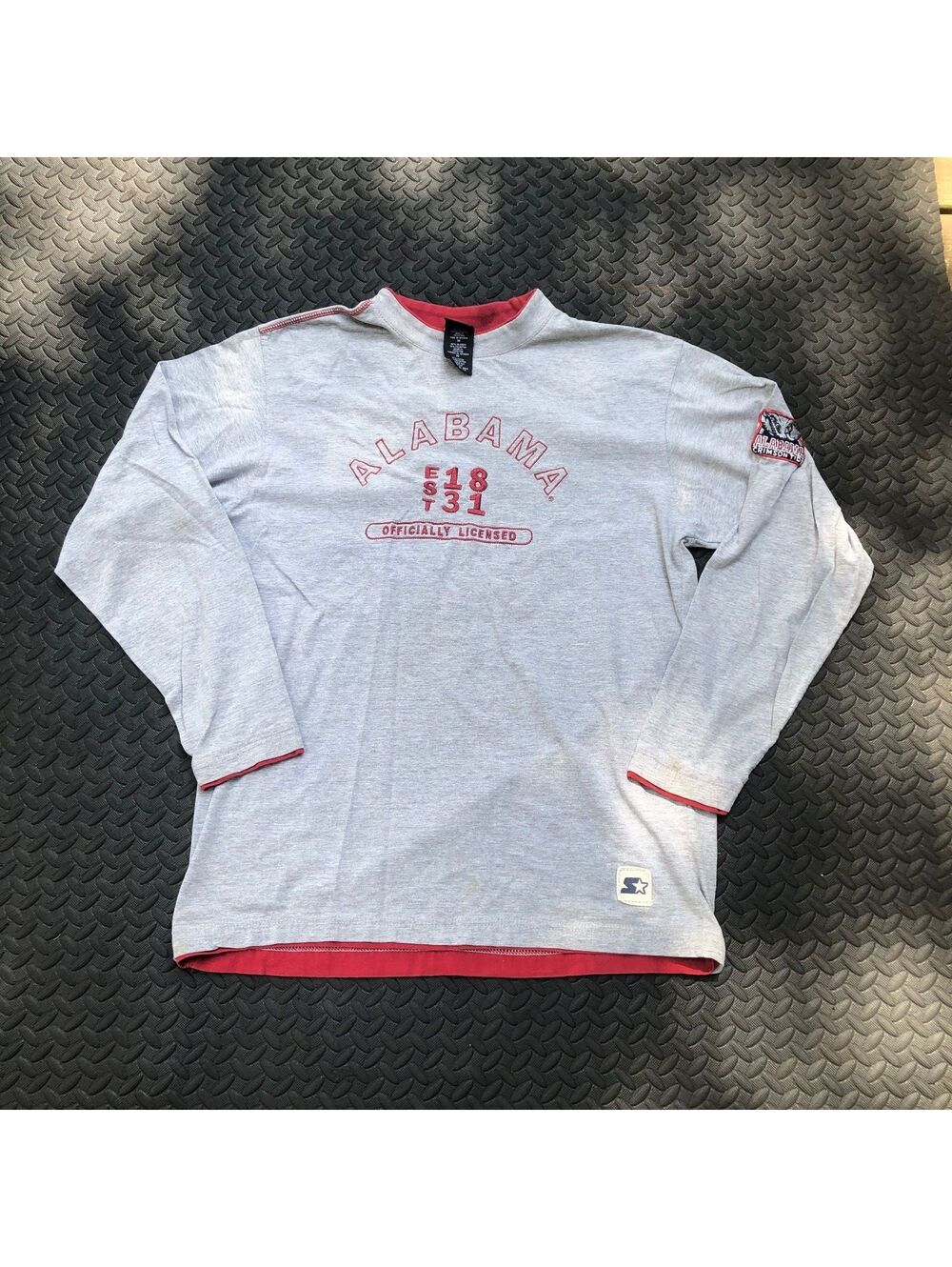 Starter Alabama Crimson Tide Long Sleeve Shirt Medium